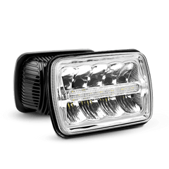 7x6 5x7 45W Hi/Lo DRL LED Headlights Sealed Beam
