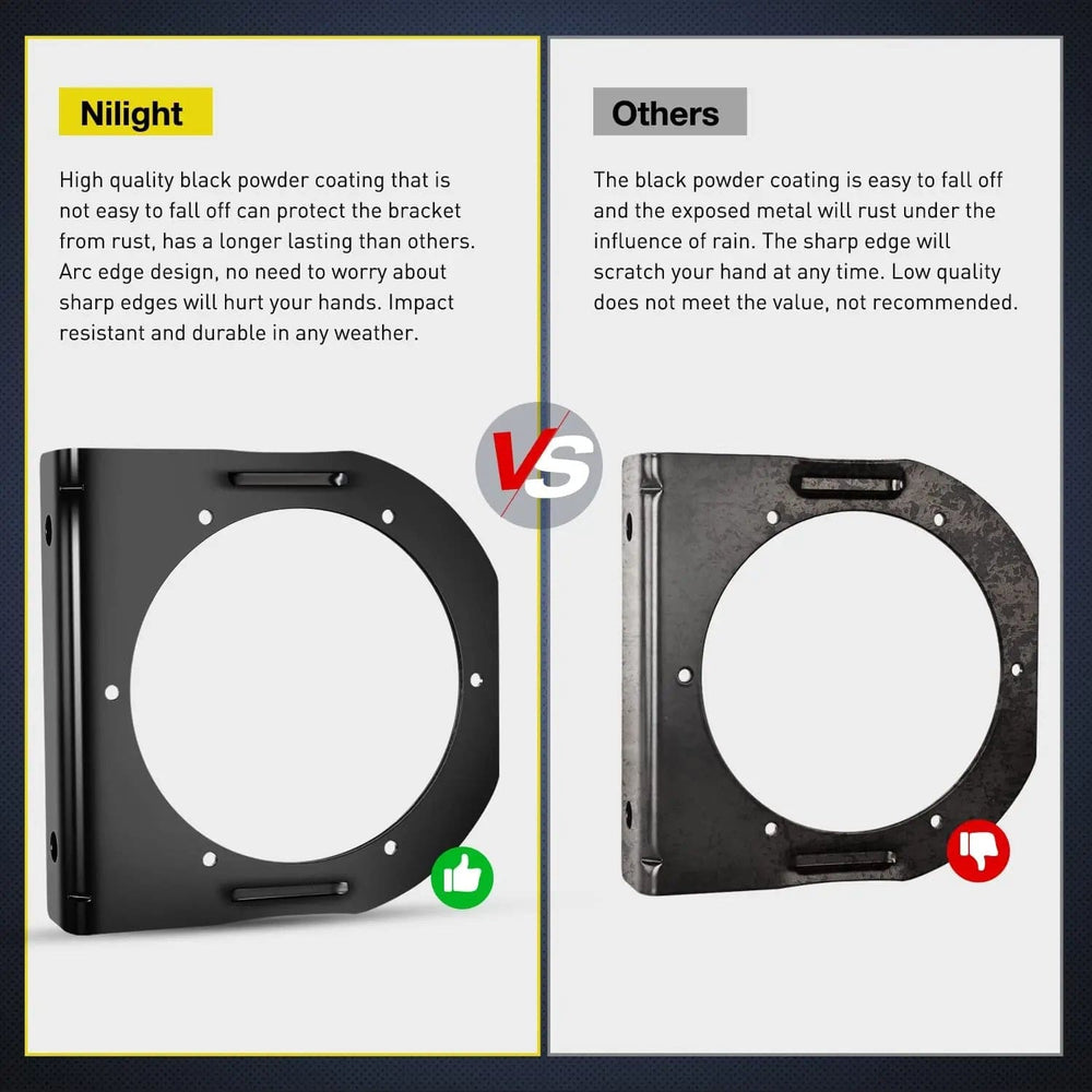 Tail Brake Turn Reverse Lights 4 Inch Round Red Tail Lights w/ Mount Bracket (Pair)