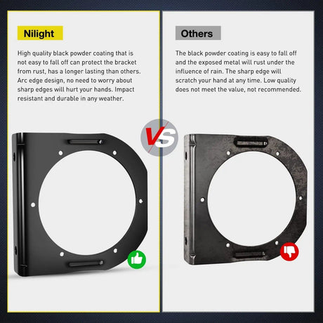 Tail Brake Turn Reverse Lights 4 Inch Round Red Tail Lights w/ Mount Bracket (Pair)