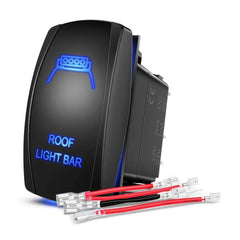 5Pin Laser On/Off Roof Light Bar Rocker Switch Blue