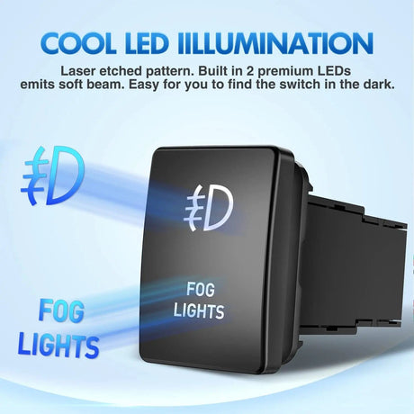 Rocker Switch Toyota Fog Lights Push Button ON/Off Small Switch