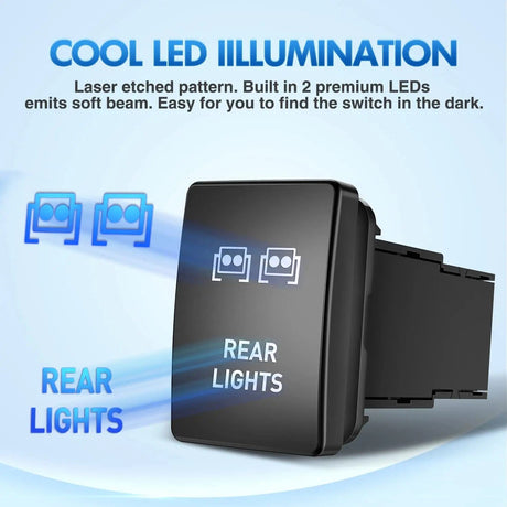 Rocker Switch Toyota Rear Lights Push Button ON/Off Switch