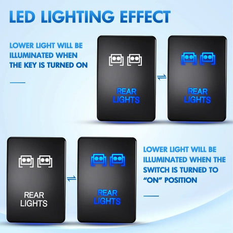 Rocker Switch Toyota Rear Lights Push Button ON/Off Switch