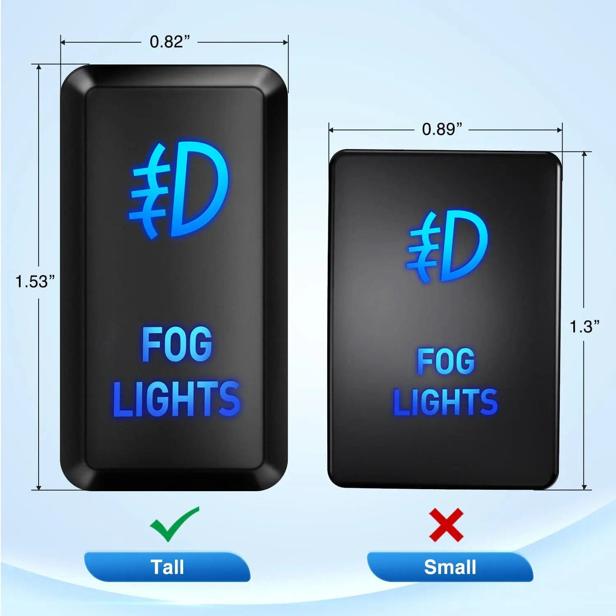 Rocker Switch Toyota Fog Lights Push Button ON/Off Switch
