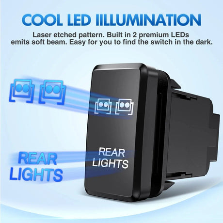 Rocker Switch Toyota Rear Lights Push Button ON/Off Tall Switch