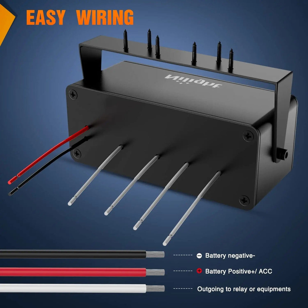 Rocker Switch 4Gang Blue Rocker Switch Box w/ PD Type C | QC 3.0 USB Charger Voltmeter