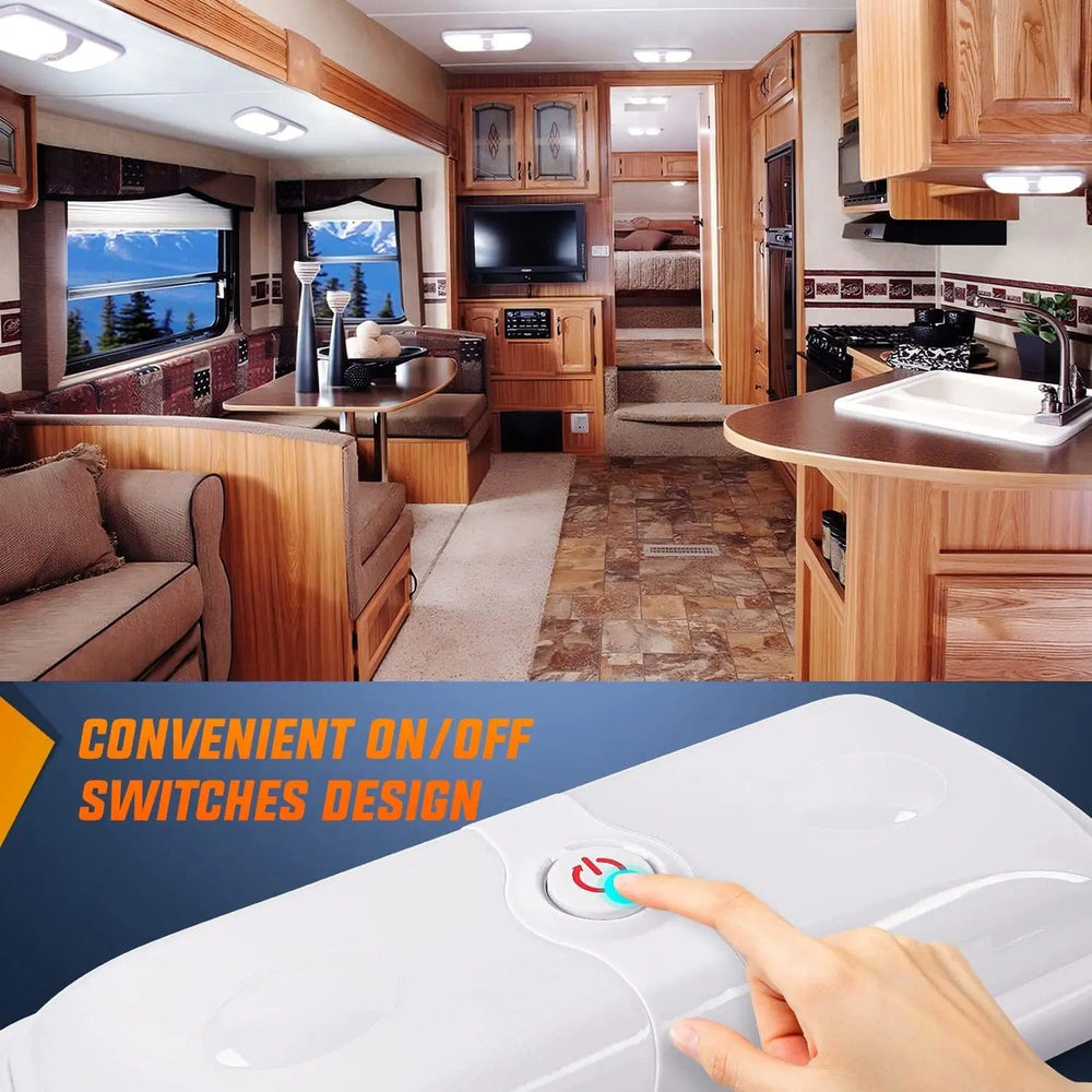 Interior Lights RV Interior Ceiling White LED Lights (Pair)