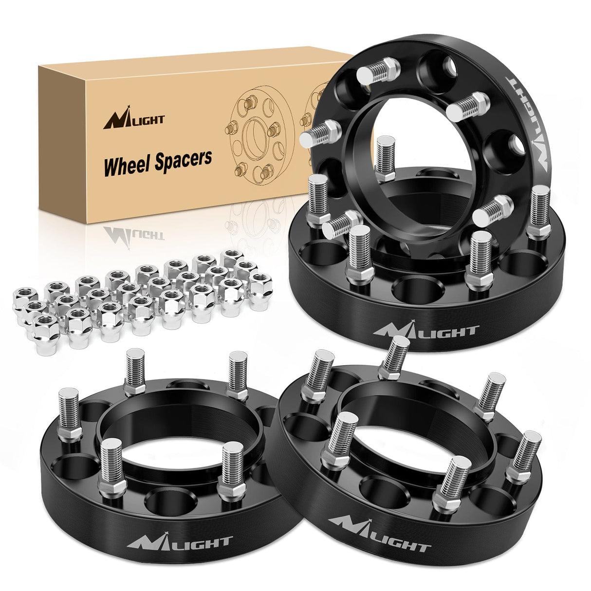 Wheel Spacers 1.25inch (31mm) Wheel Spacers 4Pcs For 1995-2023 Toyota Tacoma 4Runner FJ Cruiser Tundra Fortuner Sequoia Land Cruiser | 6x139.7 | 106 Hub Bore | 12x1.5 Studs