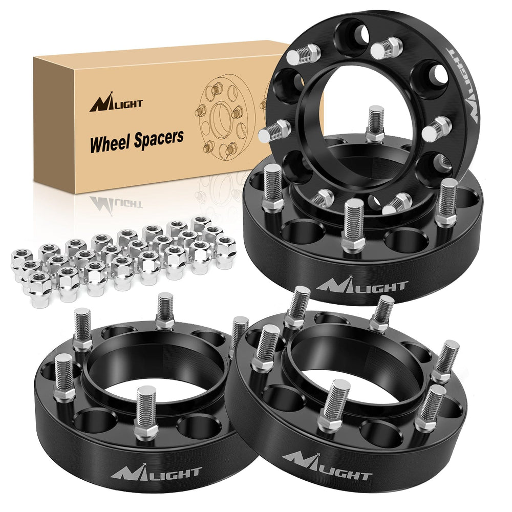 Wheel Spacers 1.5inch (38mm) Wheel Spacers 4Pcs For 1995-2023 Toyota Tacoma 1989-2023 4Runner FJ Cruiser Tundra Fortuner Sequoia Land Cruiser | 6x139.7 | 106 Hub Bore | 12x1.5 Studs