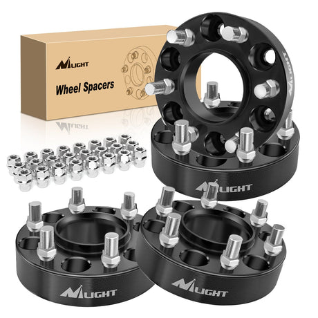 Wheel Spacers 1.5inch (38mm) Wheel Spacers 4Pcs For 2015 2016 2017 2018 2019 2020 2021 2022 Ford F150 | 6x135 | 87.1 Hub Bore | 14x1.5 Studs