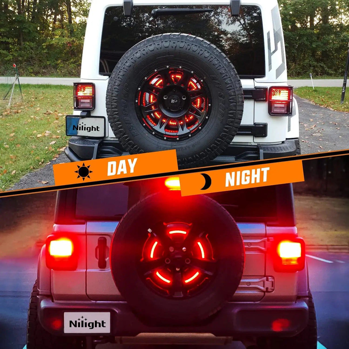 Accessories Spare Tire Brake Light For 2018-2021 Jeep Wrangler JK JKU JL JLU