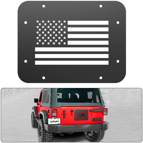 Spare Tire Carrier Delete Filler Plate For 2007 2008 2009 2010 2011 2012 2013 2014 2015 2016 2017 Wrangler JK & Unlimited