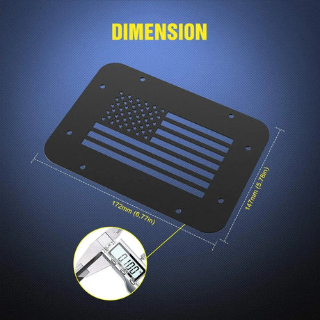 Spare Tire Carrier Delete Filler Plate For 2007 2008 2009 2010 2011 2012 2013 2014 2015 2016 2017 Wrangler JK & Unlimited