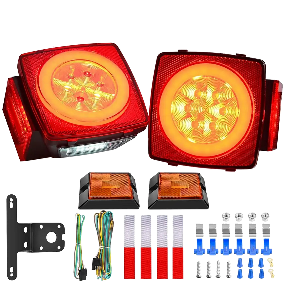 Trailer Light Square LED Trailer Light Kit (Pair)