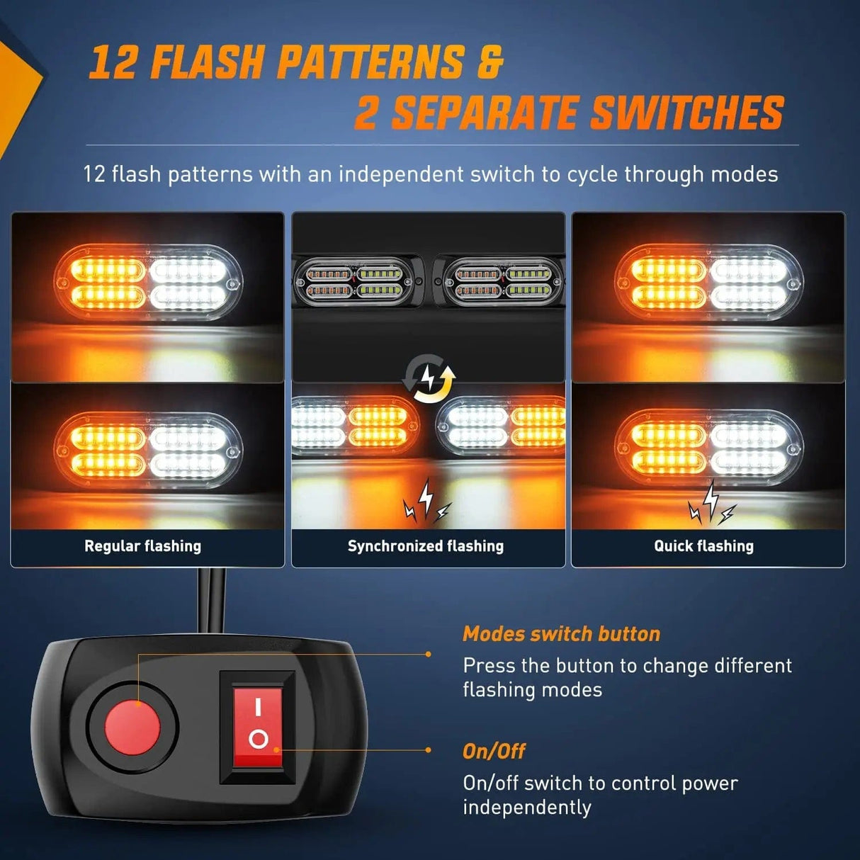 Surface Mount Strobe Lights Surface Mount Led Strobe Light Kit (4 Pcs)