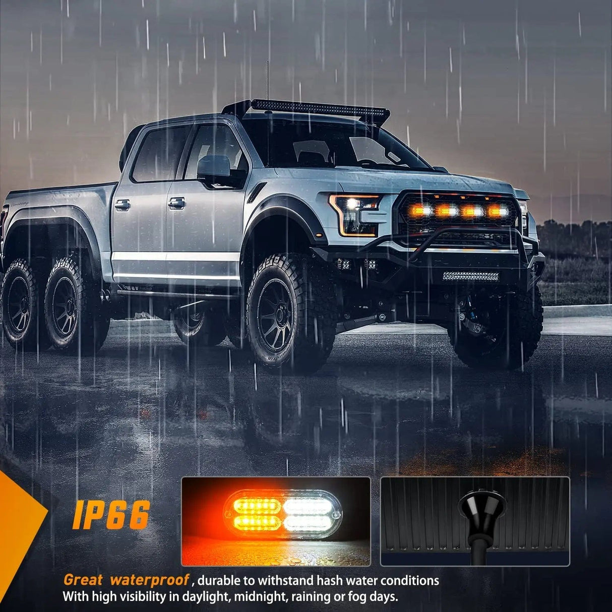 Surface Mount Strobe Lights Surface Mount Led Strobe Light Kit (4 Pcs)