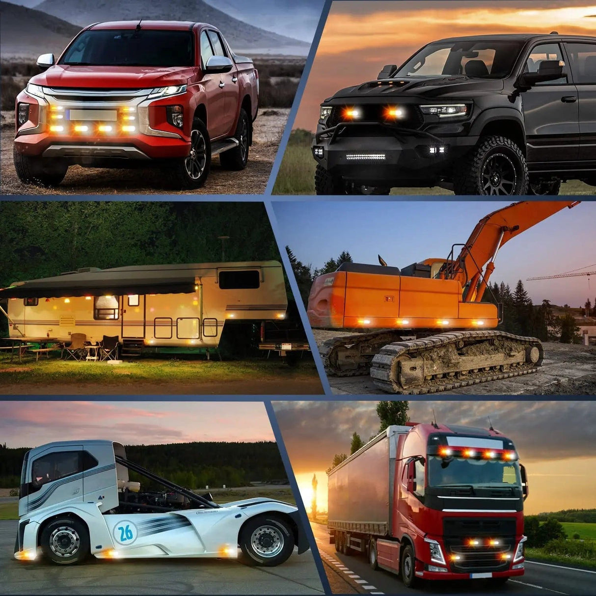 Surface Mount Strobe Lights Surface Mount Led Strobe Light Kit (4 Pcs)