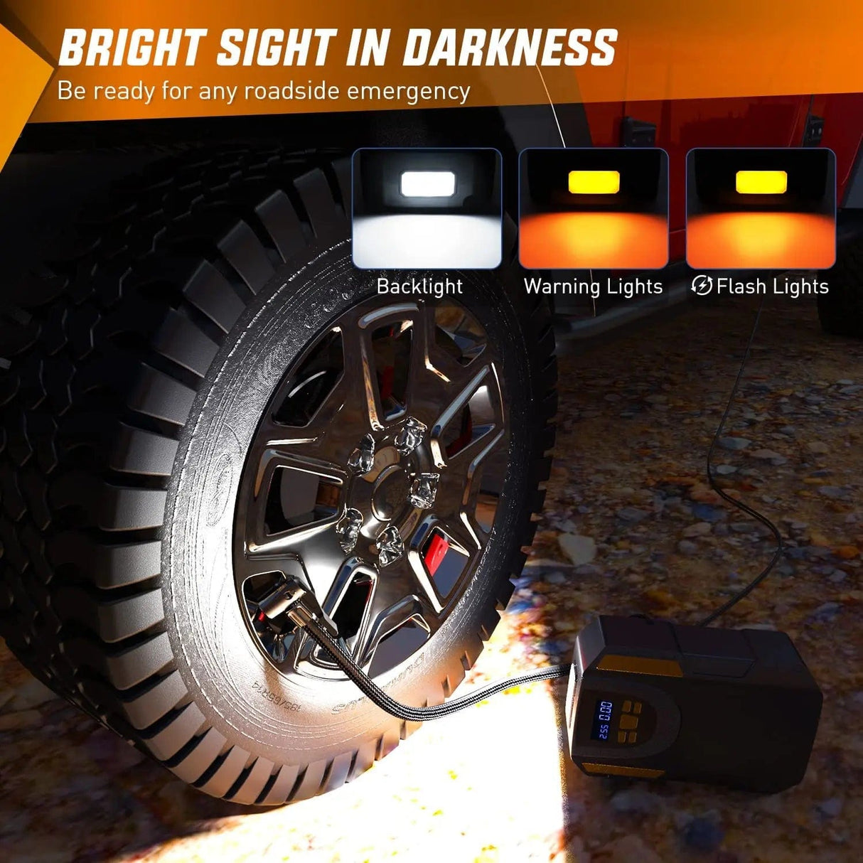 Accessories Tire Inflator Air Compressor Pump Auto-Shut Off