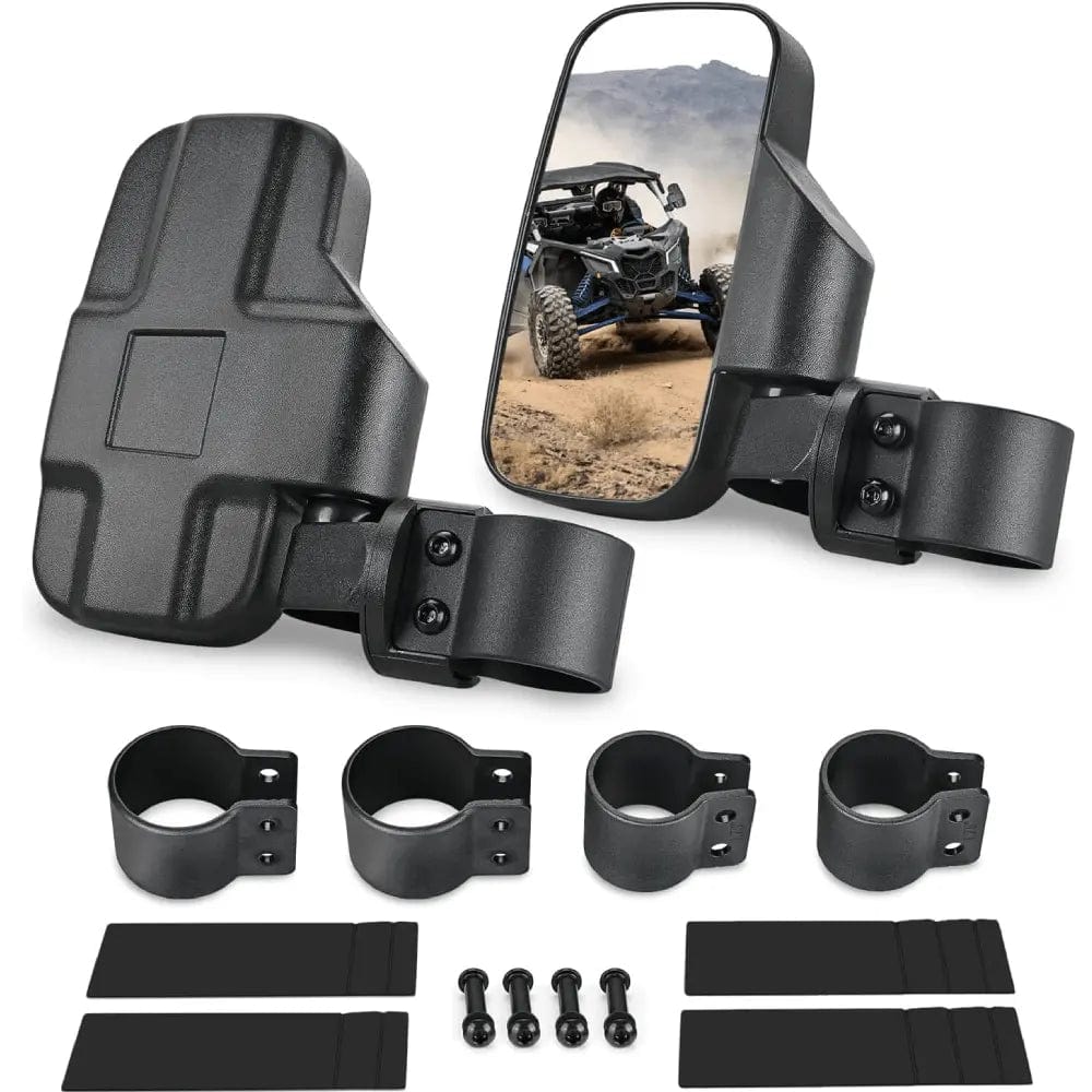 UTV Mirror UTV Side Mirrors Universal Fit For 1.6in to 2in Roll Cages
