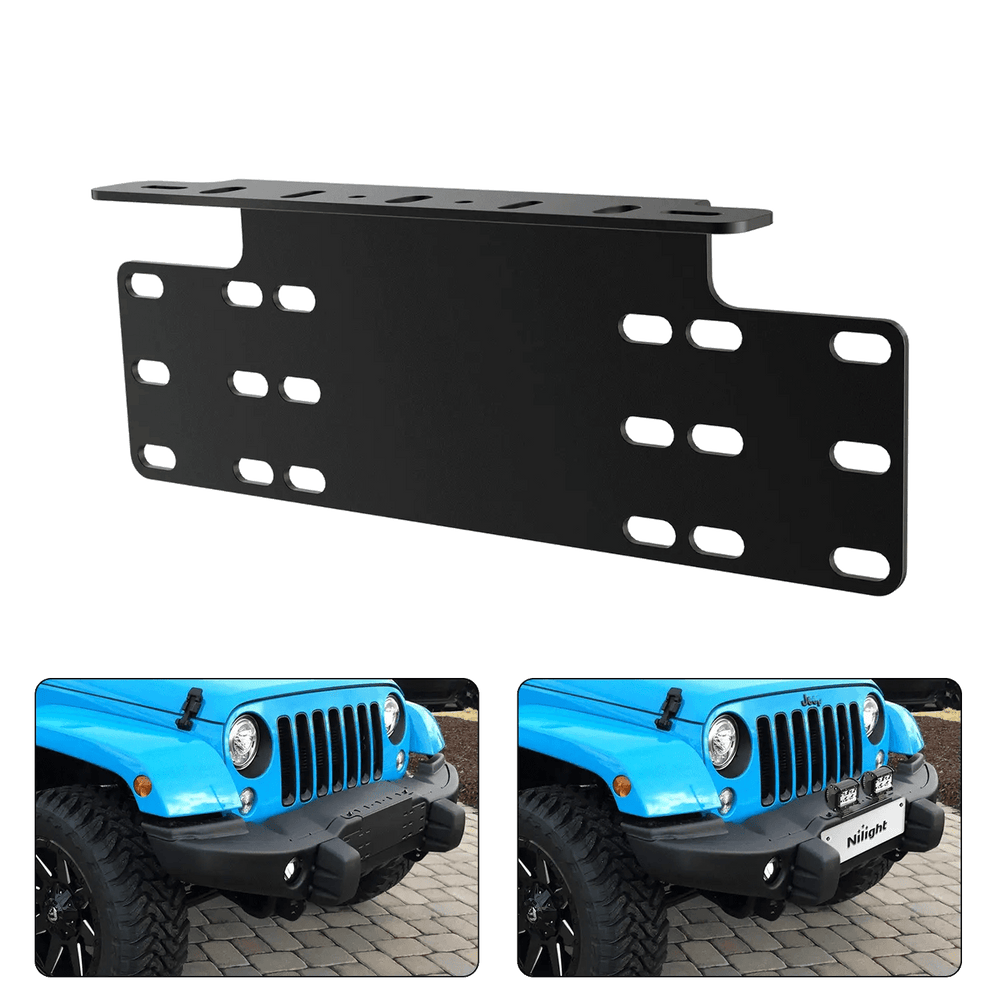 Mounting Accessory Universal License Front Plate Mount Bracket