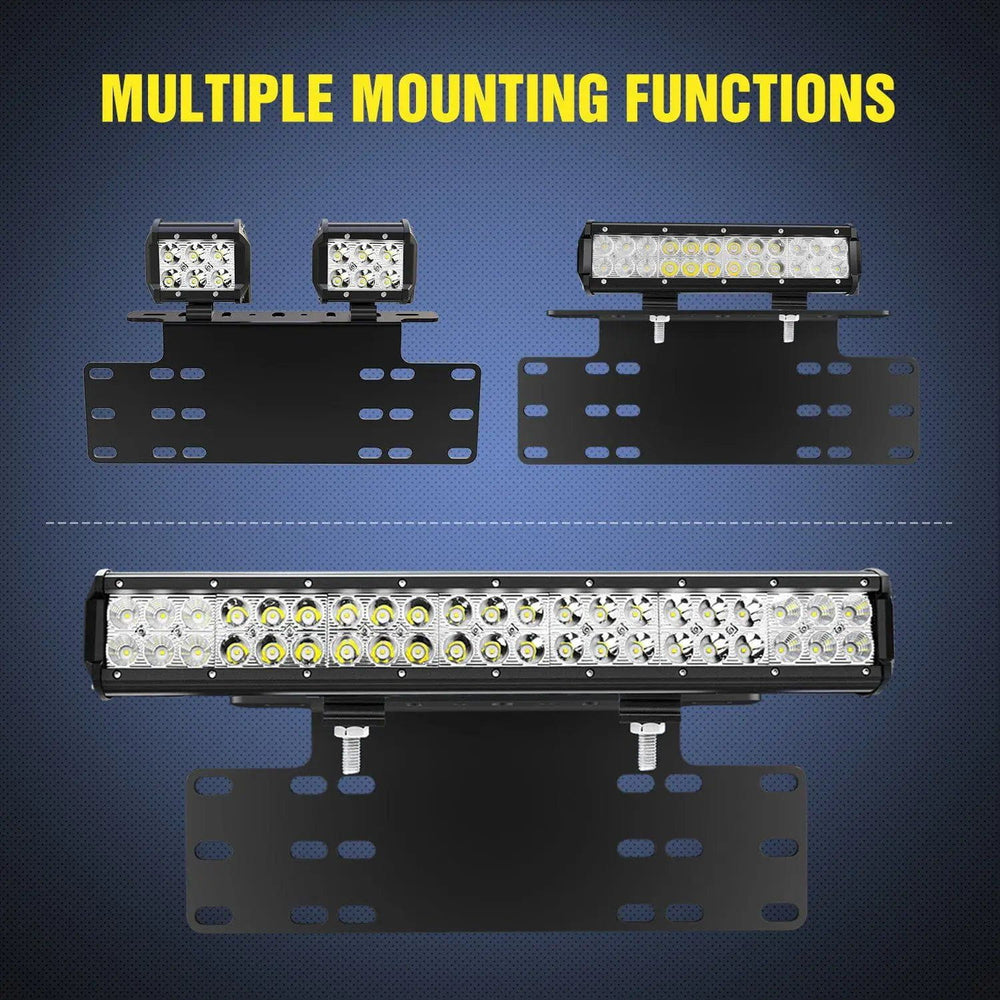 Mounting Accessory Universal License Front Plate Mount Bracket