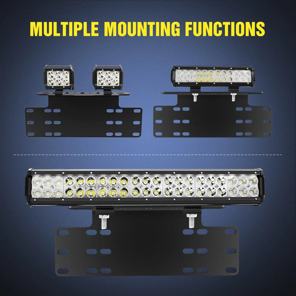 Mounting Accessory Universal License Front Plate Mount Bracket