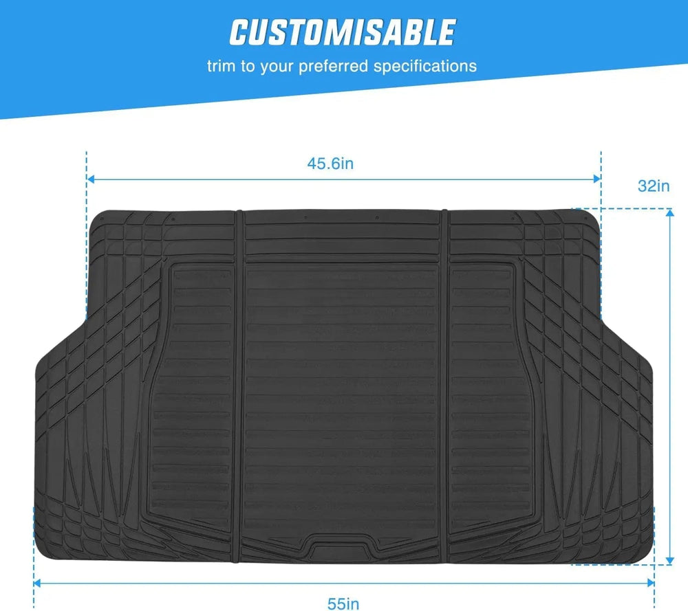 Floor Mat Universal Rubber Cargo Mats for Cars Trucks SUVs