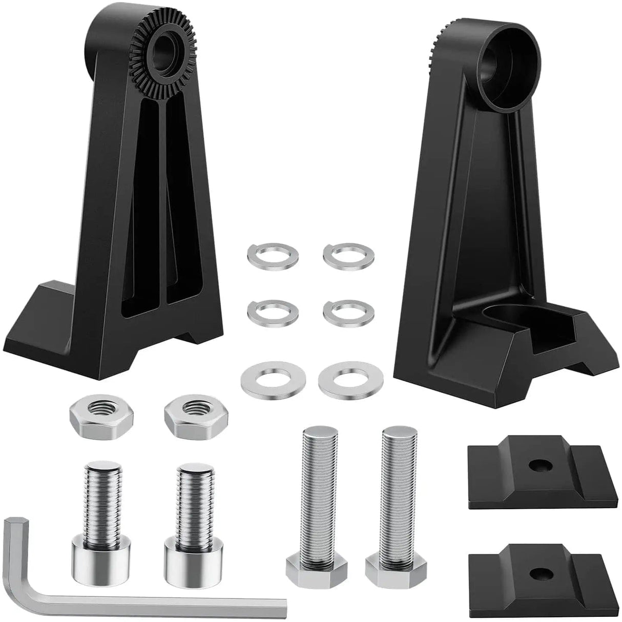 Mounting Accessory Universal Side-Mounted Adjustable Brackets Kits With Rubber Pads