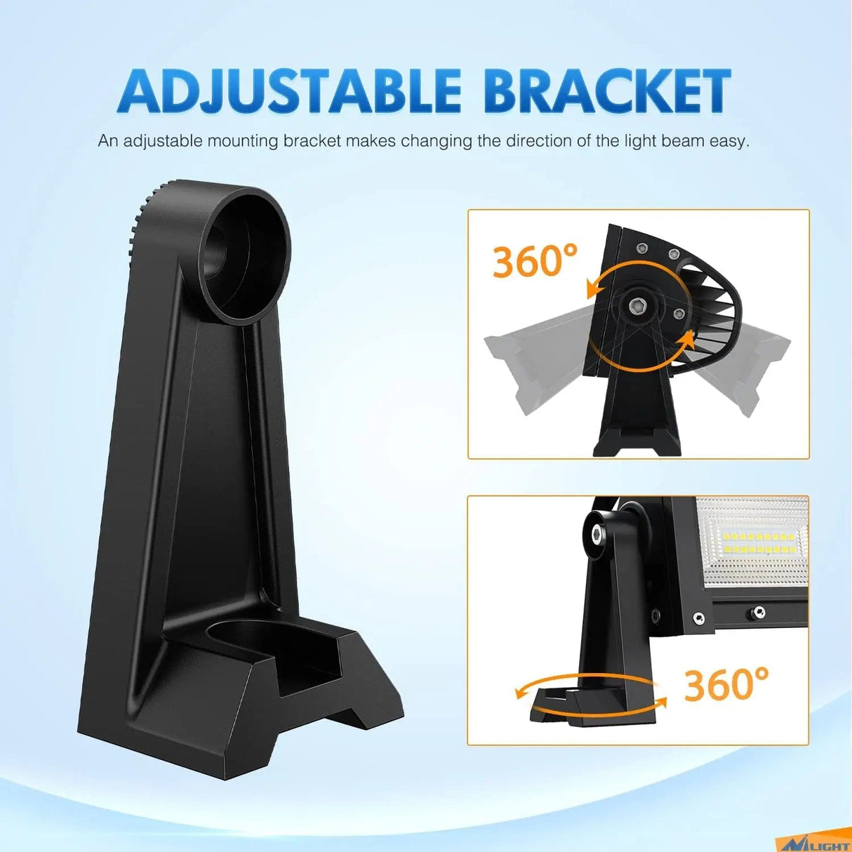 Mounting Accessory Universal Side-Mounted Adjustable Brackets Kits With Rubber Pads