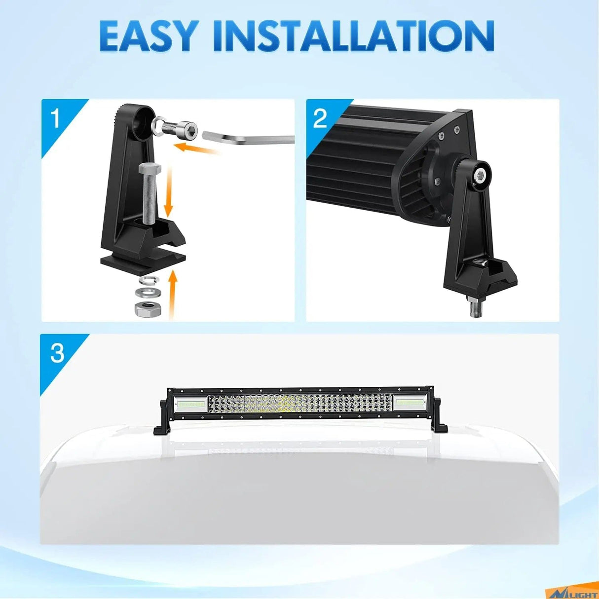 Mounting Accessory Universal Side-Mounted Adjustable Brackets Kits With Rubber Pads