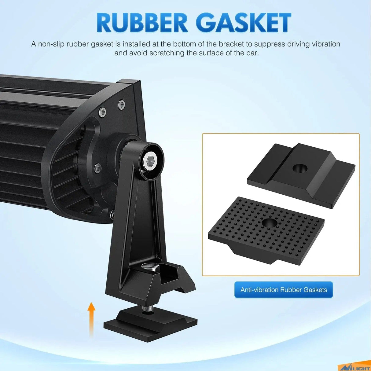 Mounting Accessory Universal Side-Mounted Adjustable Brackets Kits With Rubber Pads