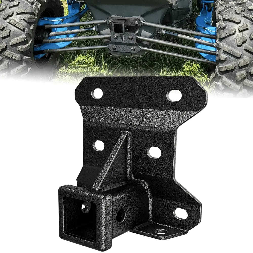 Trailer Hitch 2 Inch Rear Bumper Tow Trailer Hitch Receiver Kit For 2017+ Can Am Maverick X3/2017+ Can Am Maverick Turbo/Max Turbo/X DS/X RS Turbo