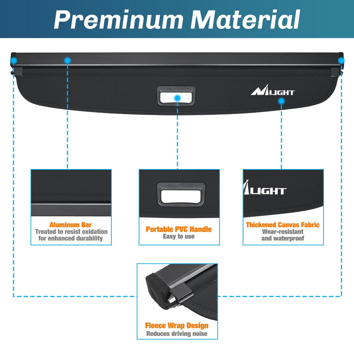 Trunk Cargo Cover Trunk Cargo Cover for Nissan Kicks 2018 2019 2020 2021 2022 2023 2024, Retractable Security Shade Rear Cargo Cover, with Trunk Storage Net