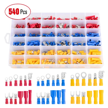 Nilight 540 PCS Electrical wire terminal crimp connectors