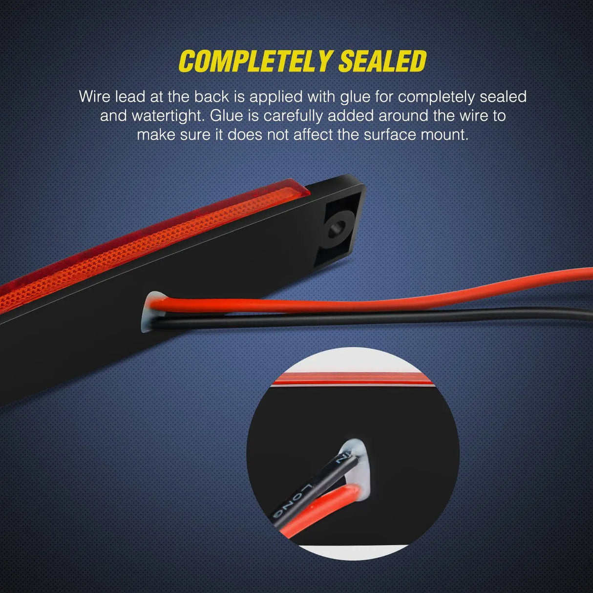 Rear Side Marker Clearance Indicator Light