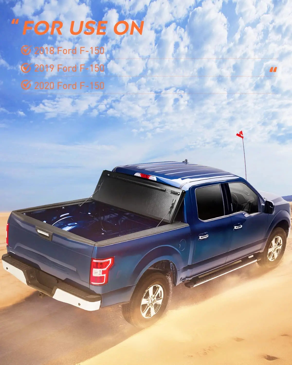 2018-2020 Ford F150 Taillight Assembly Rear Lamp Replacement OE Style Red Housing with Bulbs and Harness Passenger Side Nilight