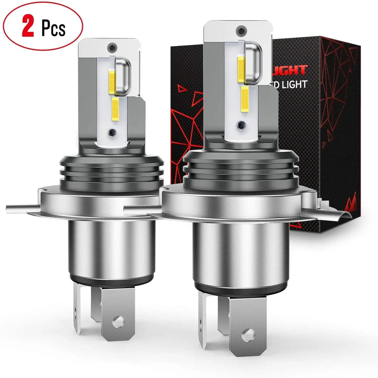 Nilight 2PCS H4/HS1 LED Motorcycle Headlight Bulb