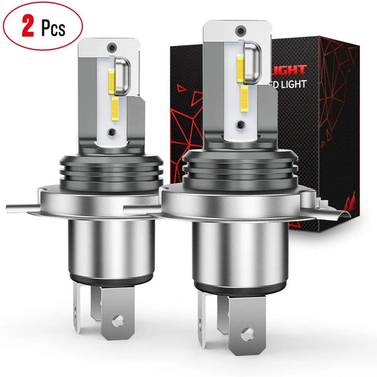 Nilight 2PCS H4/HS1 LED Motorcycle Headlight Bulb