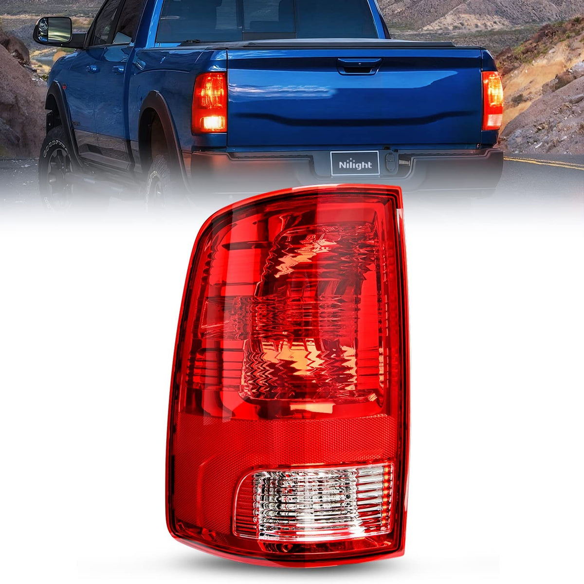 2009-2018 Dodge Ram 1500 2500 3500 Taillight Assembly Rear Lamp Replacement  OE Style Driver Side