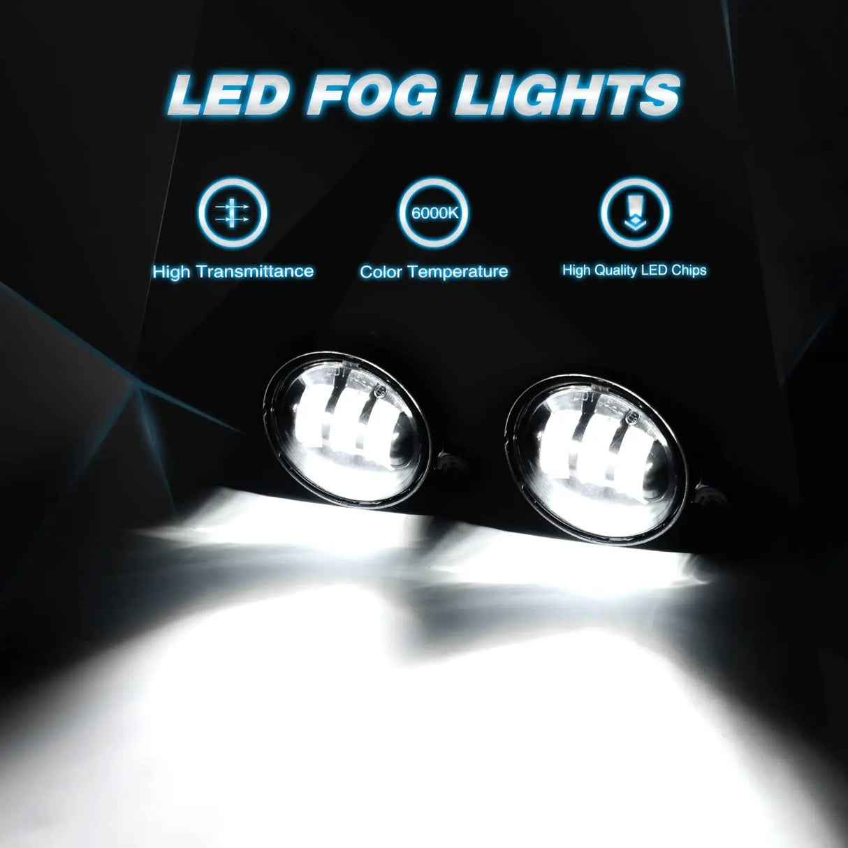 LED Headlight Nilight 2PCS 7 Inch LED Healdight with 2PCS 4 Inch LED Fog Light for Jeep Wrangler 97-17 JK LJ CJ, 2 Years Warranty