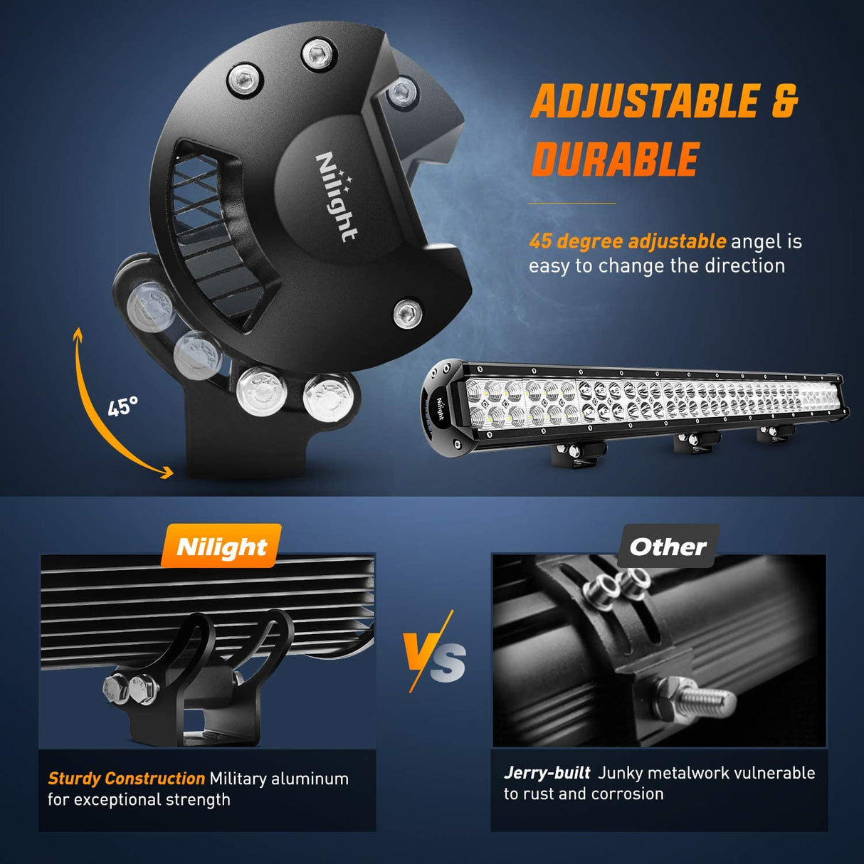 Nilight Adjustable Brackets