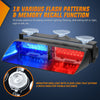 led strobe light Nilight Emergency Strobe Lights, Windshield Hazard Warning Safety Flash Lights with Suction Cups, Super Bright LED Strobe Lights for Police Enforcement Firefighters Vehicle Truck, 2 Years Warranty