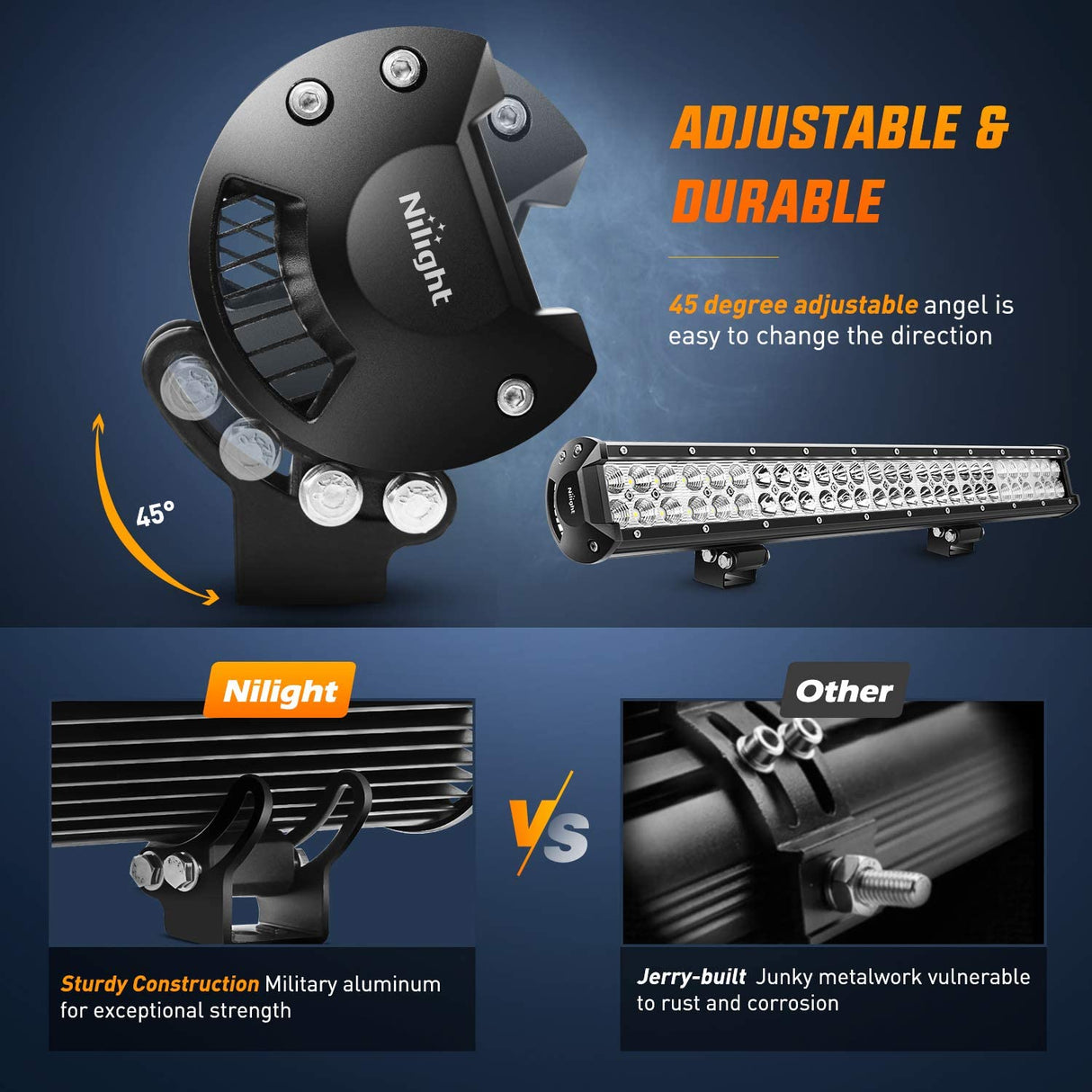 Nilight Adjustable Brackets