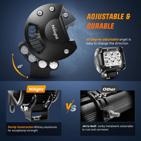 Nilight Adjustable Brackets