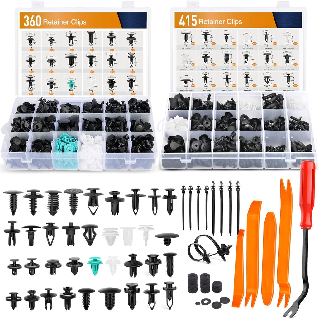 820 Pcs Car Push Retainer Clips Kits For Ford GM Toyota Honda Chrysler –  Nilight