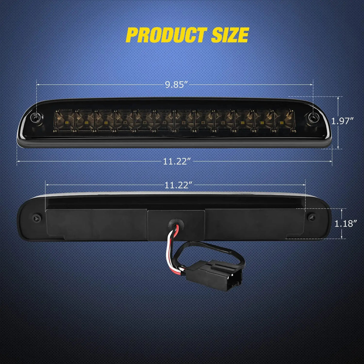 1999-2016 Ford Ranger F250 F350 F450 F550 Super Duty 1994-2010 Mazda B2300 B3000 B4000 Third Brake Light Nilight