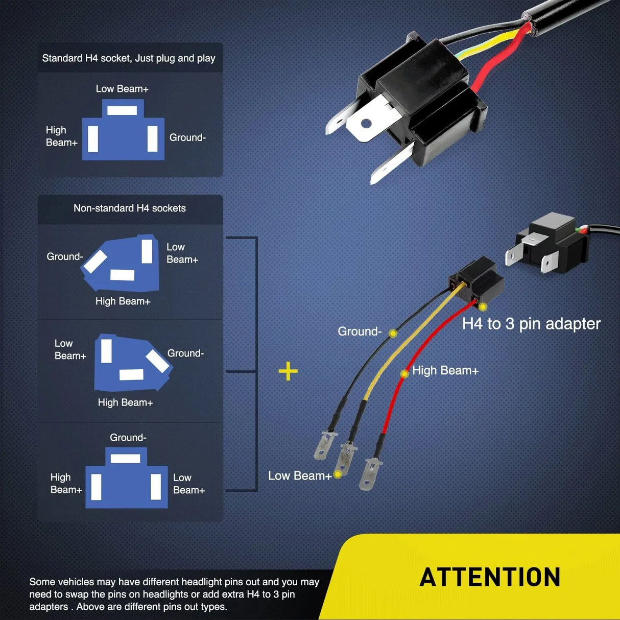 Nilight LED Headlights Attention