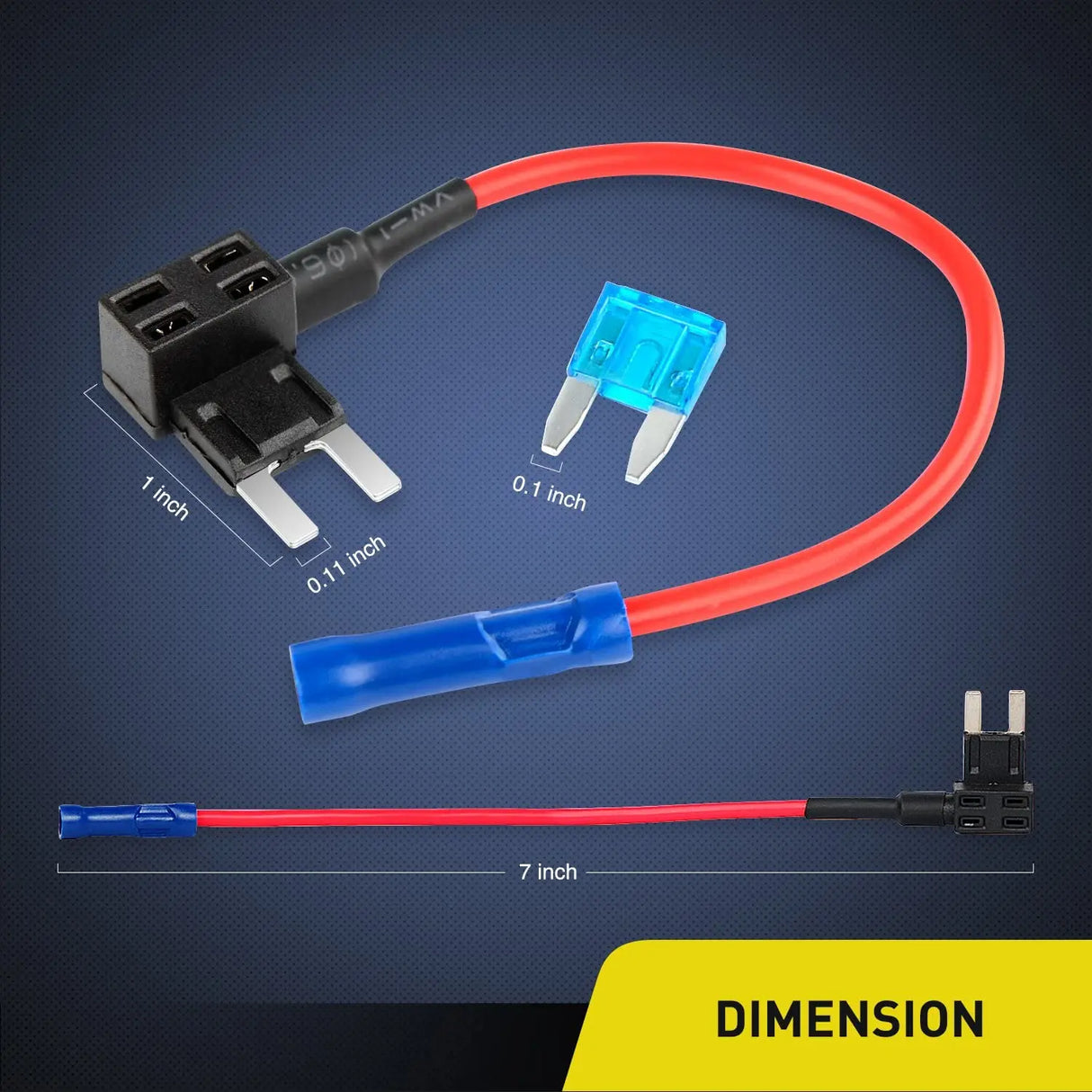 Product Dimension Of Add-A-Circuit Fuse Holder