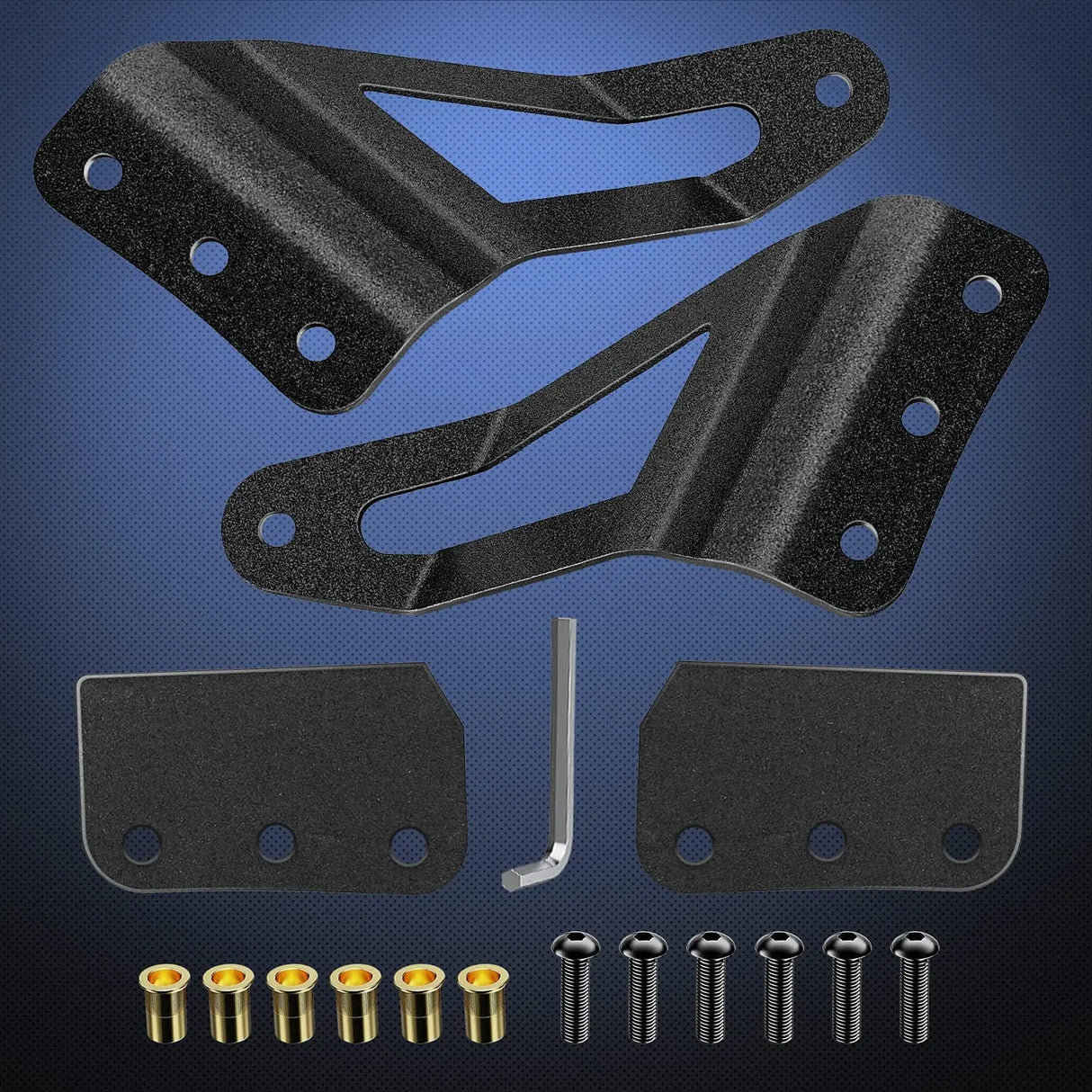 Nilight 2PCS 50” Curved LED Light Bar Bracket