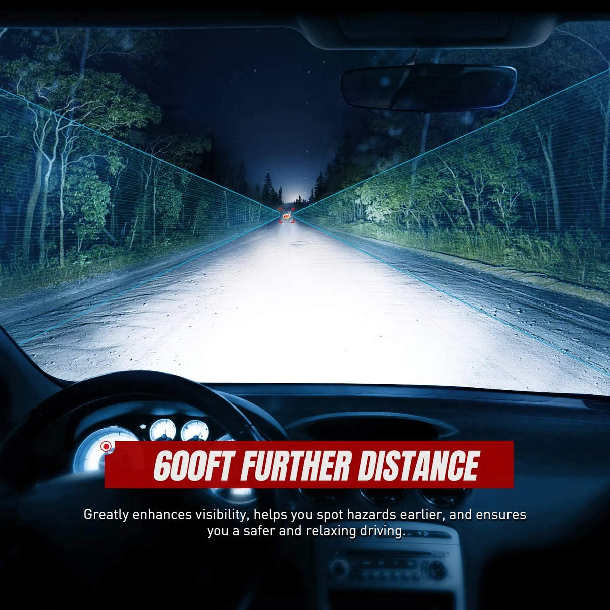 Motor Vehicle Lighting Nilight NIXMEN 2PCS H4/9003/HB2 LED Headlight Bulb 70W 8000-10000LM 350% Brighter Hi/Low Beam Upgraded LED Headlight Conversion Kit Halogen Lamp Replacement 6500K